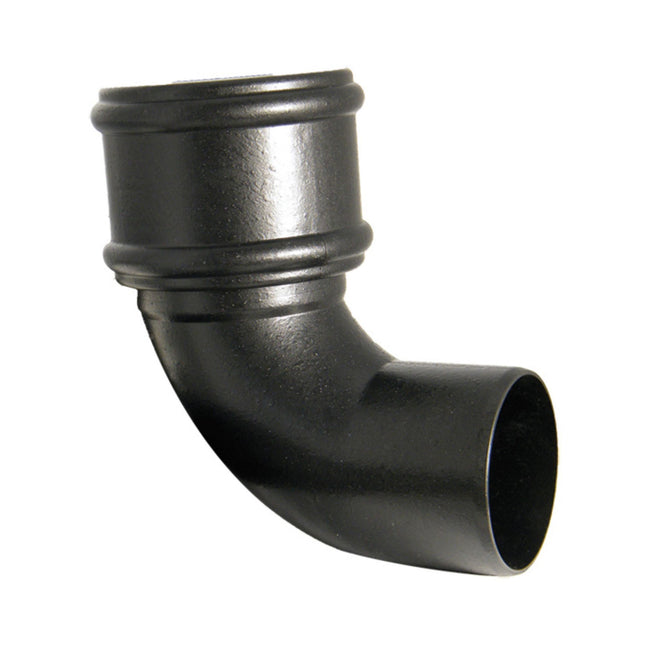 FloPlast Cast Iron Effect Soil 92 Degree Bend - Single Socket