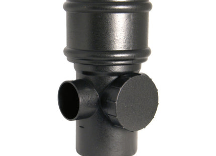 FloPlast Cast Iron Effect Soil Access Pipe - Single Socket