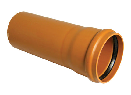 FloPlast Underground Drain 110mm Single Socket x 3 Metre