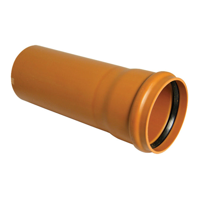 FloPlast Underground Drain 110mm Single Socket x 3 Metre