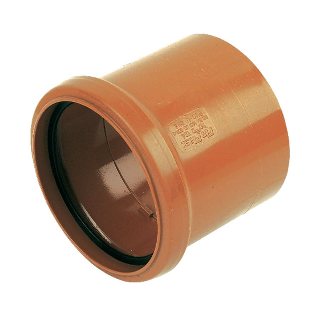 FloPlast Underground Drain 110mm Single Socket Coupler