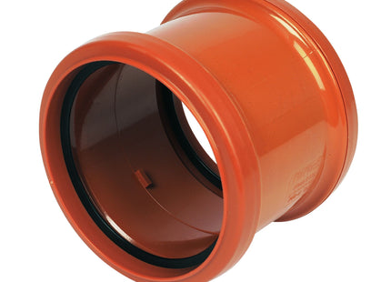 FloPlast Underground Drain 110mm Double Socket Coupler