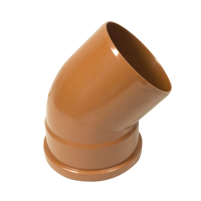 FloPlast Underground Drain 110mm Single Socket 45' Bend