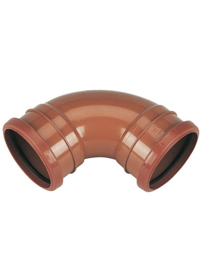 FloPlast Underground Drain 110mm Double Socket 87.5' Bend