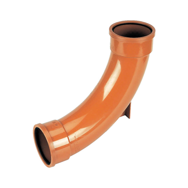 FloPlast Underground Drain 110mm 87.5' Rest Bend