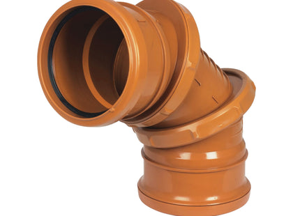 FloPlast Underground Drain 110mm Adjustable Bend