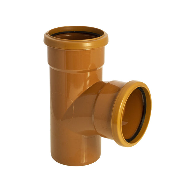 FloPlast Underground Drain 110mm 87.5' Double Socket Junction