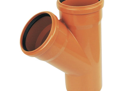 FloPlast Underground Drain 110mm 45' Double Socket Junction