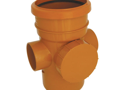 FloPlast Underground 110mm 87.5' Access Pipe Socket/Spigot