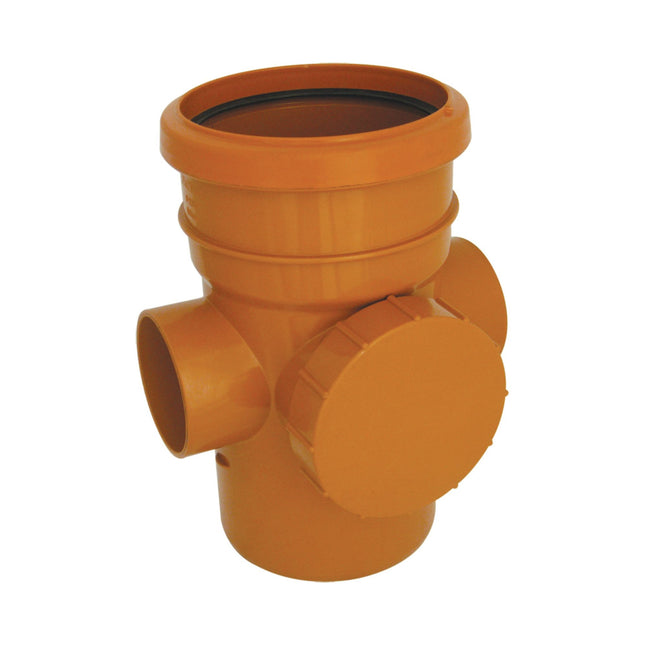 FloPlast Underground 110mm 87.5' Access Pipe Socket/Spigot