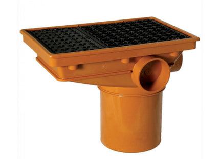 Floplast F-P U/G Drainage Rectangle Hopper + Grid - D506