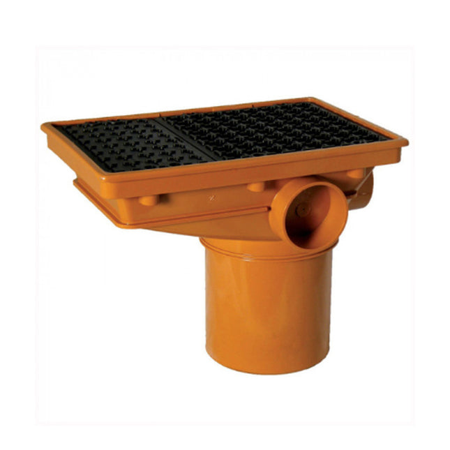 Floplast F-P U/G Drainage Rectangle Hopper + Grid - D506