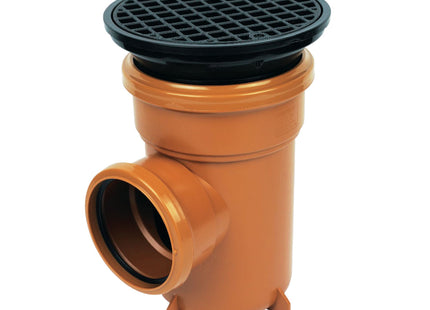 FloPlast Underground Drain 110mm Bottle Gully & Grid