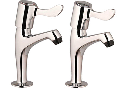 Pro Lever Sink Pillar Taps - Pair