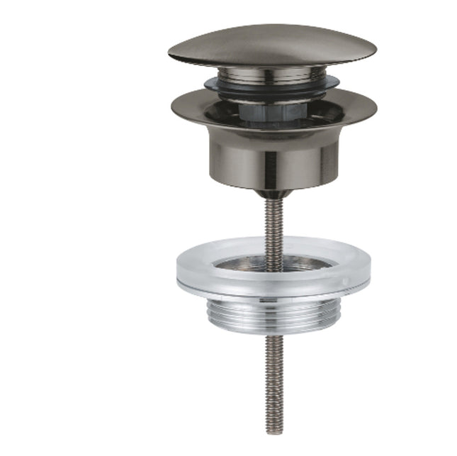 Click Waste Set Brushed Hard Graphite - 65807AL0 - Modern Bathroom Solution