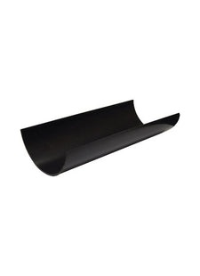 FloPlast 112mm Round Gutter 4 Metre Black