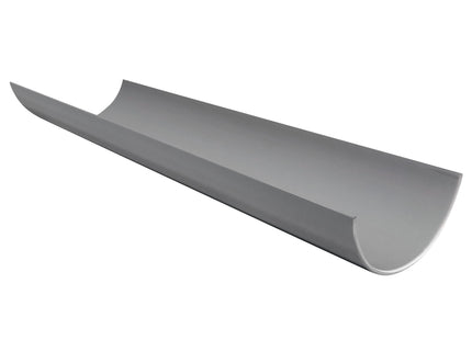 FloPlast 112mm Round Gutter 4 Metre Grey