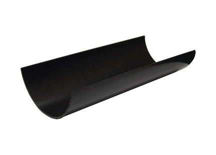 FloPlast 112mm Round Gutter 2 Metre Black