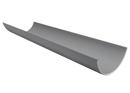 FloPlast Round Gutter 112mm x 2 Metre Grey