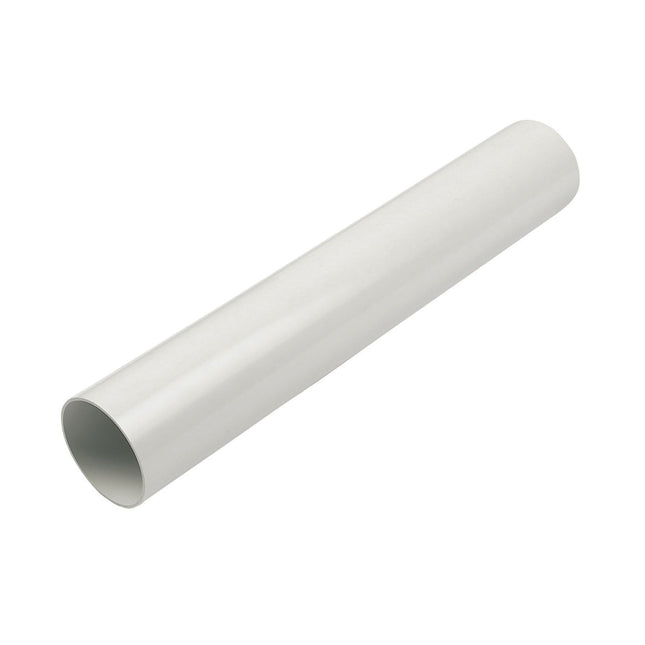 FloPlast 68mm Round Downpipe 2.5 Metre White