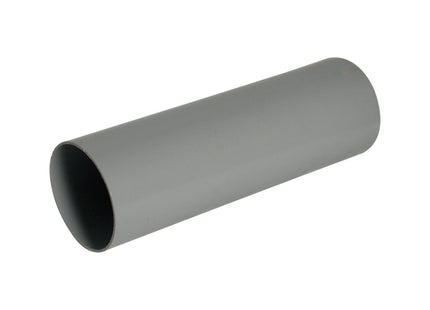 FloPlast 68mm Round Downpipe 2.5 Metre Grey