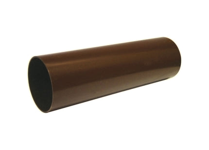 FloPlast 68mm Round Downpipe 2.5 Metre Brown