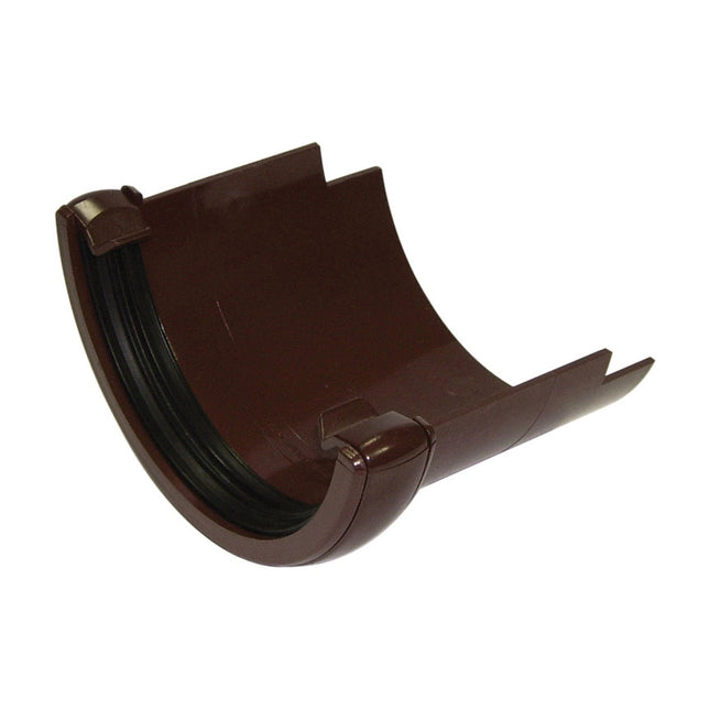 FloPlast 112mm Round Adaptor To Round Iron Brown