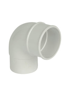 FloPlast 68mm Round 92.5' Offset Bend White