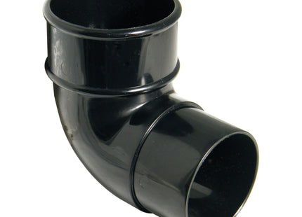 FloPlast 68mm Round 92.5' Offset Bend Black