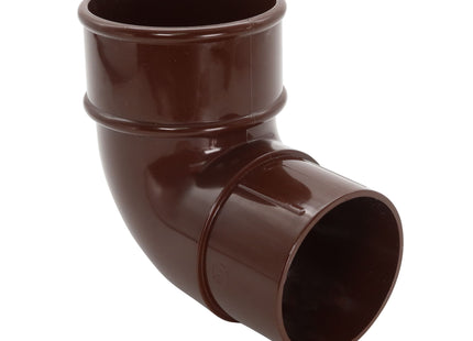 FloPlast 68mm Round 92.5' Offset Bend Brown