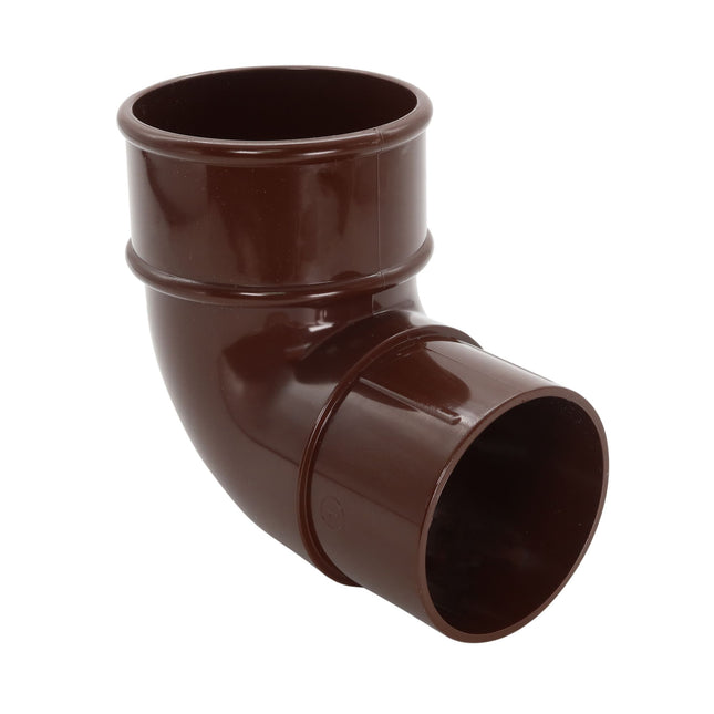 FloPlast 68mm Round 92.5' Offset Bend Brown