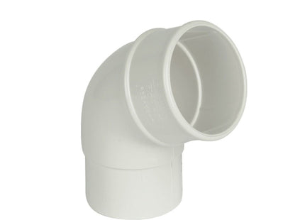 FloPlast 68mm Round 112' Offset Bend White