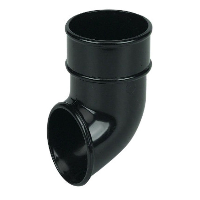 FloPlast 68mm Round Pipe Shoe Black