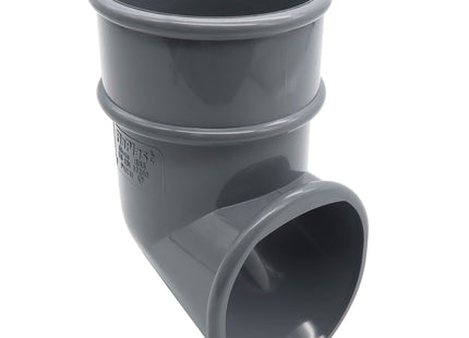 FloPlast 68mm Round Pipe Shoe Grey