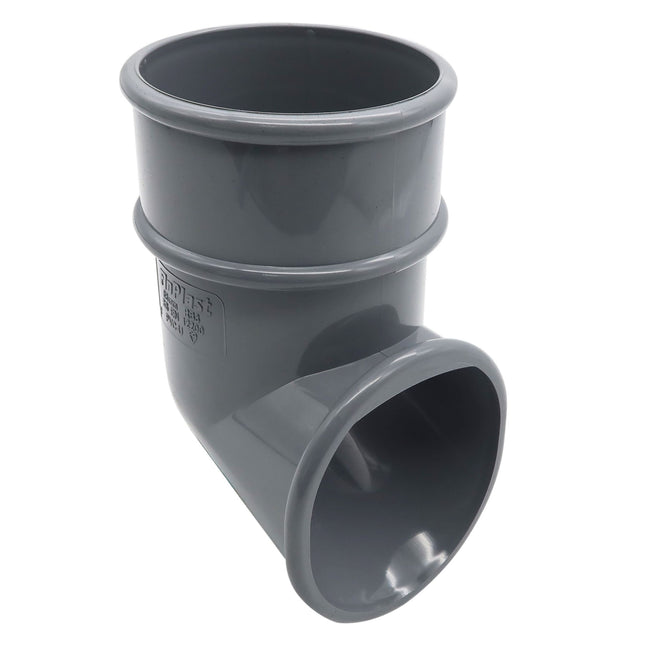 FloPlast 68mm Round Pipe Shoe Grey