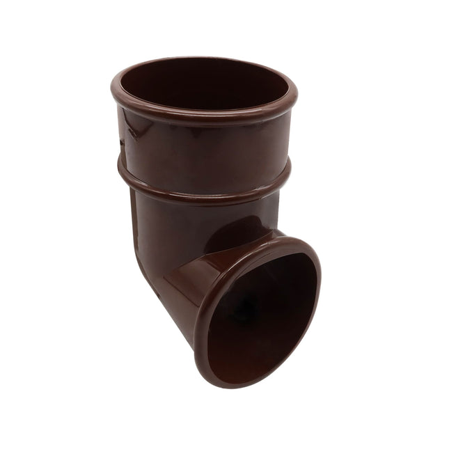 FloPlast 68mm Round Pipe Shoe Brown