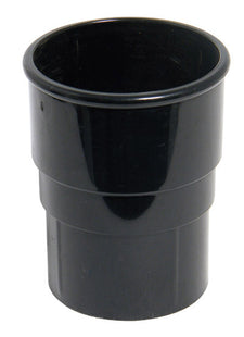 FloPlast 68mm Round Pipe Socket Black