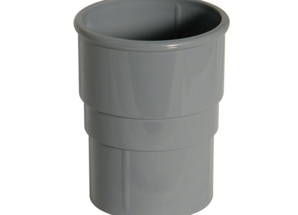 FloPlast 68mm Round Pipe Socket Grey