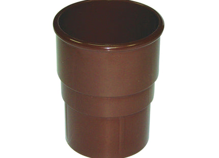 FloPlast 68mm Round Pipe Socket Brown