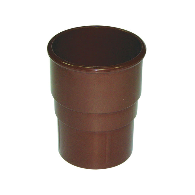 FloPlast 68mm Round Pipe Socket Brown