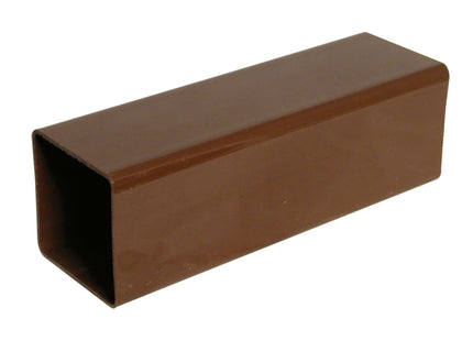 FloPlast 65mm Square Downpipe 2.5 Metre Brown