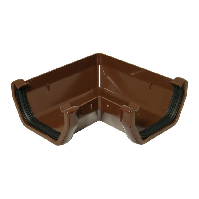 FloPlast 114mm Square 90 Degree Angle Brown