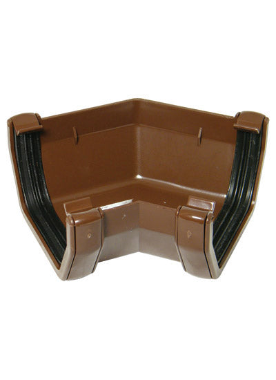 FloPlast 114mm Square 135 Degree Angle Brown