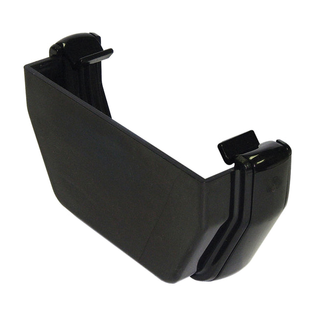 FloPlast 114mm Square External Stop End Black