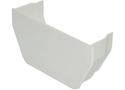 FloPlast 114mm Square Internal Stop End White