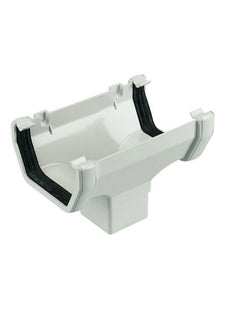 FloPlast 114mm Square Running Outlet White