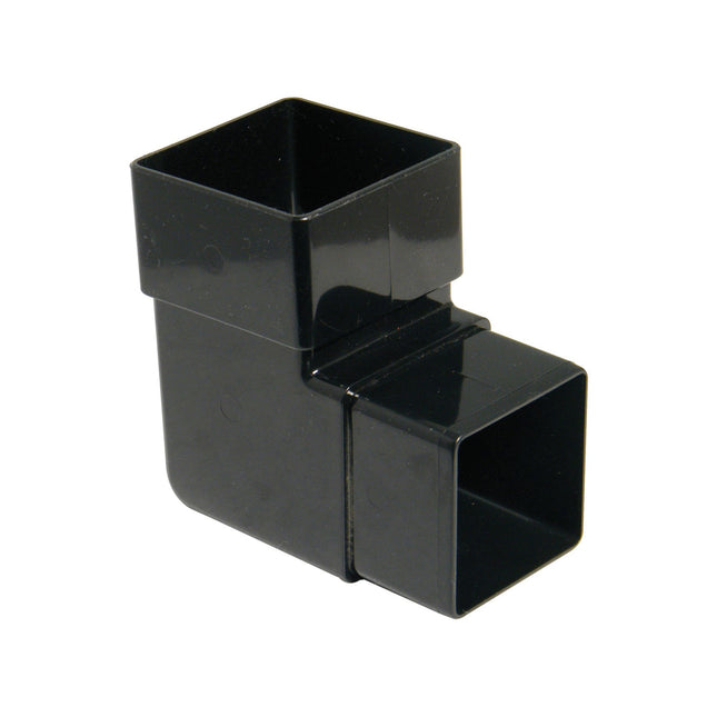 FloPlast 65mm Square 92.5 Degree Offset Bend Black