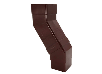 FloPlast 65mm Square Adjustable Offset Bend Brown