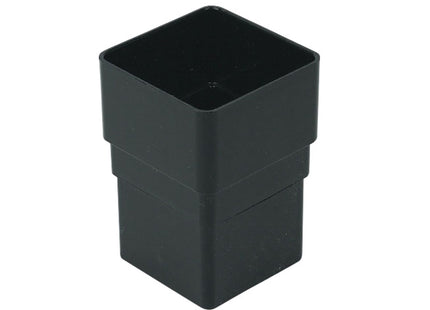 FloPlast 65mm Square Pipe Socket Black