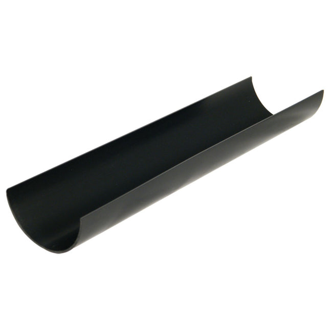 FloPlast Half Round 75mm Gutter x 2 Metre Black